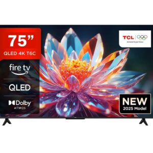 TCL 75 INCH QLED 4K TV 75T6C